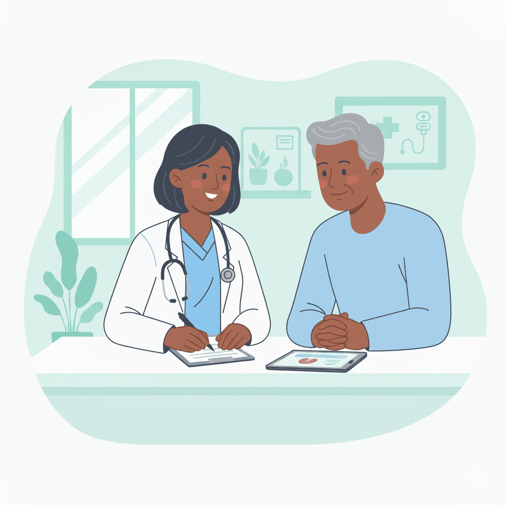 Working with a healthcare team